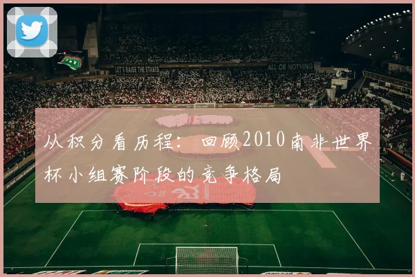 从积分看历程：回顾2010南非世界杯小组赛阶段的竞争格局